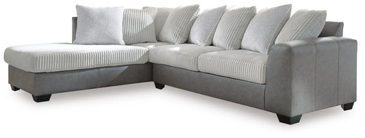 Seccional Clairette Court de 2 piezas con chaise lounge