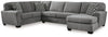 Sofá seccional de 3 piezas Birkdale Court con chaise longue
