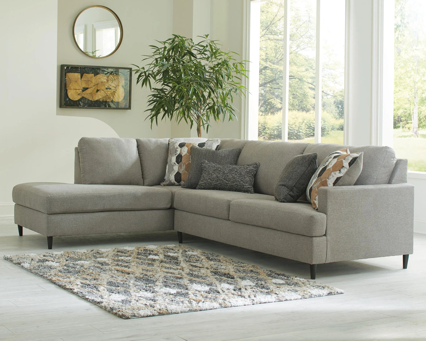 Sofá seccional de dos piezas Santasia con chaise longue