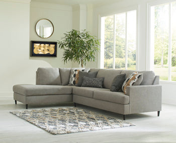 Sofá seccional de dos piezas Santasia con chaise longue