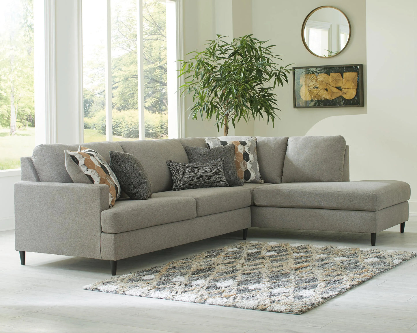 Seccional de 2 piezas Santasia con chaise longue
