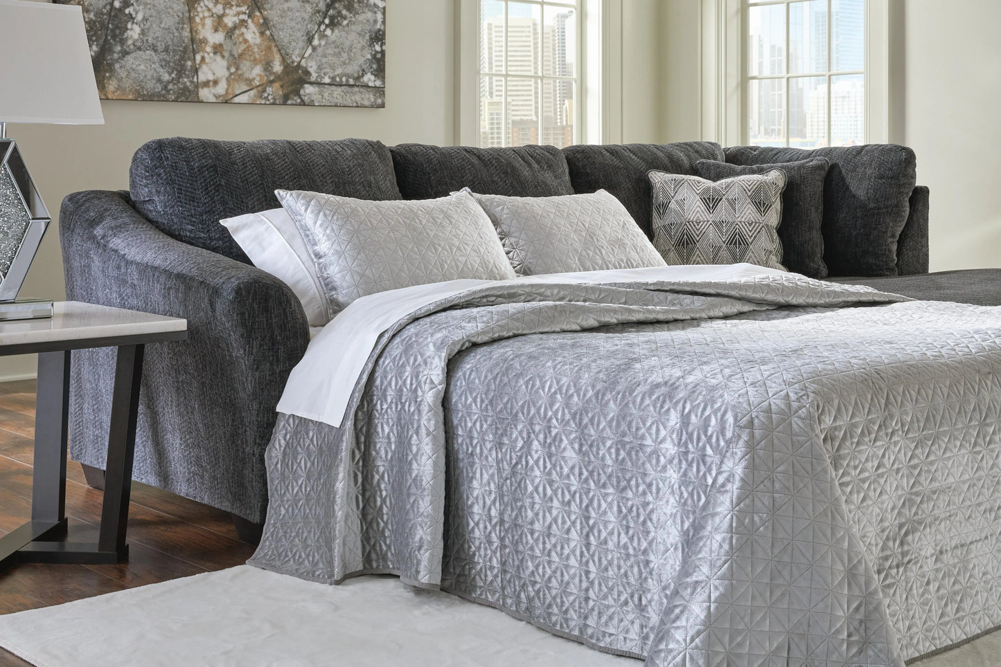 Sofá seccional Biddeford de 2 piezas con chaise longue