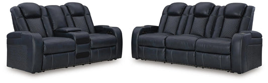 Sofá y Loveseat reclinables eléctricos Fyne-Dyme