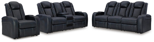 Sofá reclinable, loveseat y sillón reclinable Fyne-Dyme