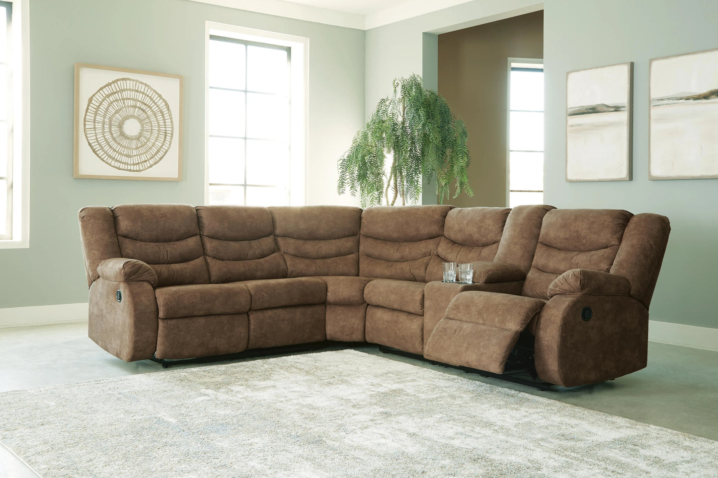 Sofá seccional reclinable de 2 piezas Partymate