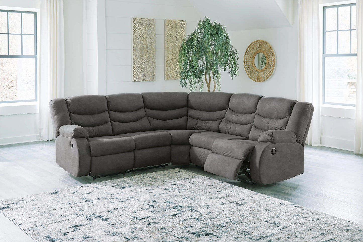 Sofá seccional reclinable de 2 piezas Partymate