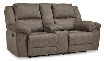Sofá reclinable biplaza Laresview con consola