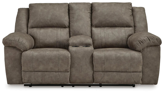 Sofá reclinable biplaza Laresview con consola