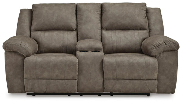 Sofá reclinable biplaza Laresview con consola