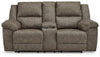 Sofá reclinable biplaza Laresview con consola