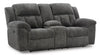 Sofá reclinable Frohn con consola