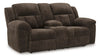 Sofá reclinable Frohn con consola