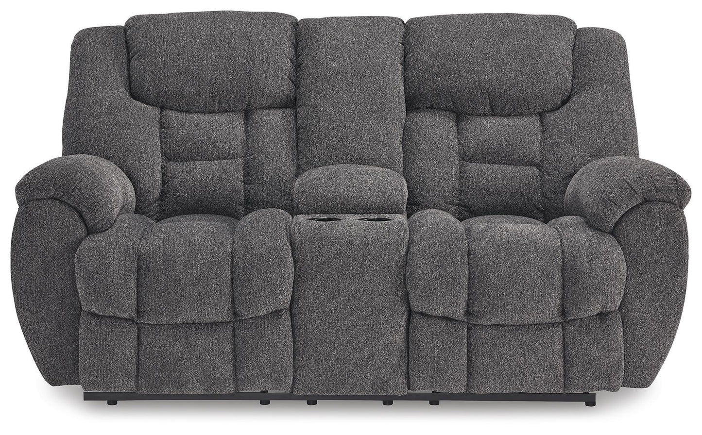 Sofá biplaza reclinable Foreside con consola