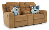 Sofá biplaza reclinable Kanlow con consola
