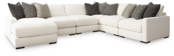 Seccional Elissa Court de 6 piezas con chaise