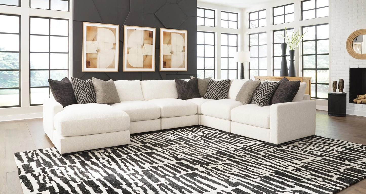Seccional Elissa Court de 6 piezas con chaise