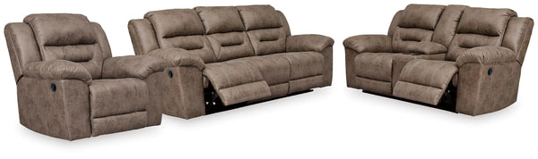 Sofá reclinable, sofá biplaza y sillón reclinable Stoneland