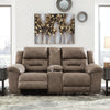 Sofá reclinable biplaza Stoneland con consola