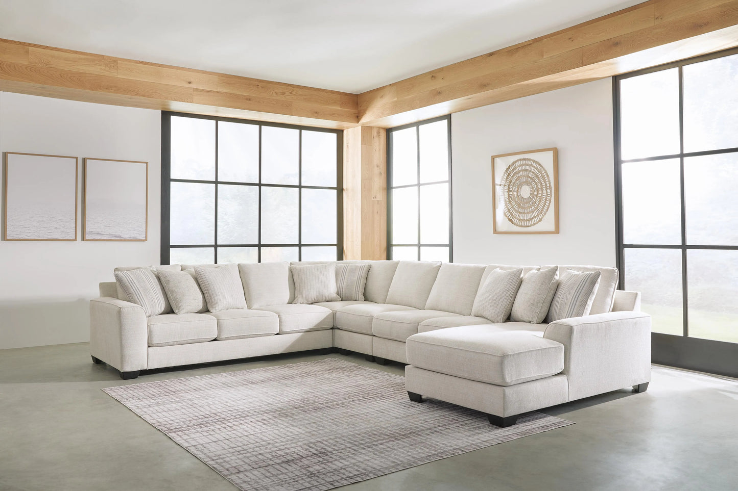 Seccional de 5 piezas Lerenza con chaise lounge
