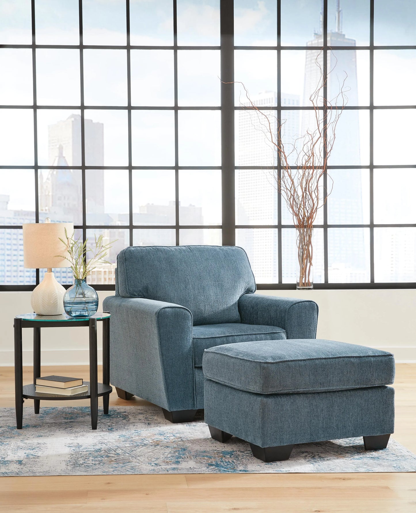 Sillón y otomana Cashton