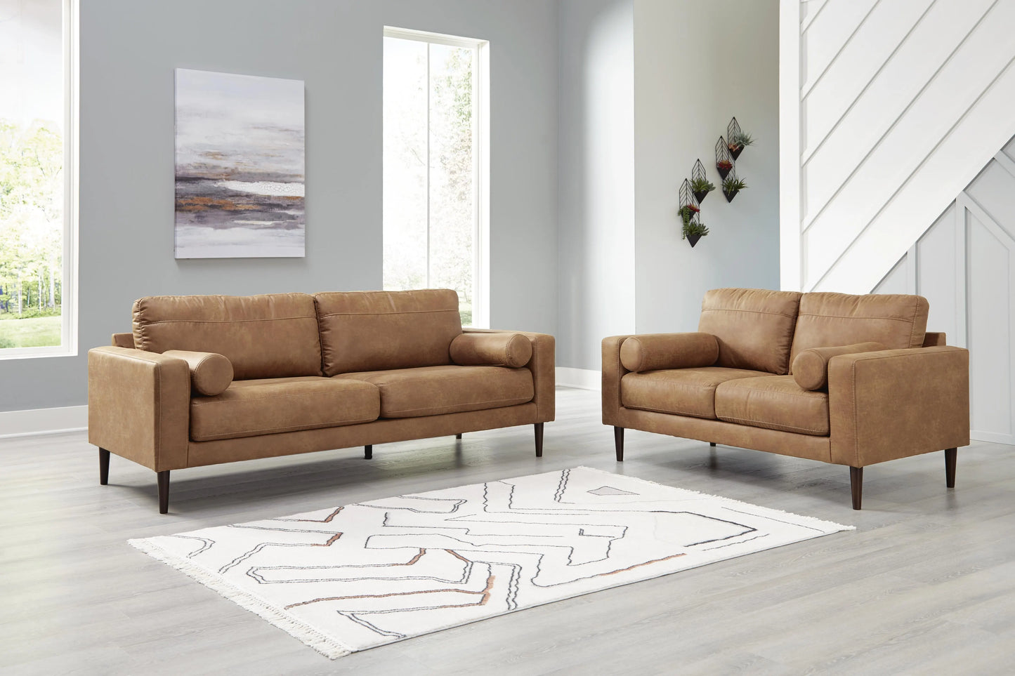 Sofá y sillón de dos plazas Telora