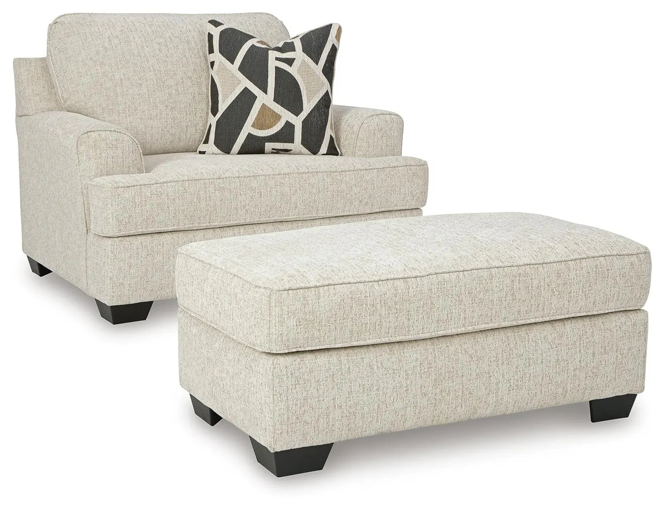 Sillón oversize y otomana Heartcort