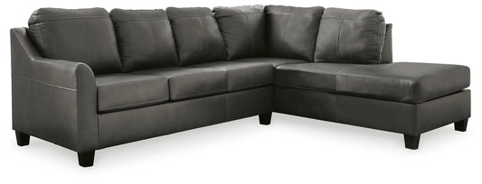 Seccional Valderno de 2 piezas con chaise lounge
