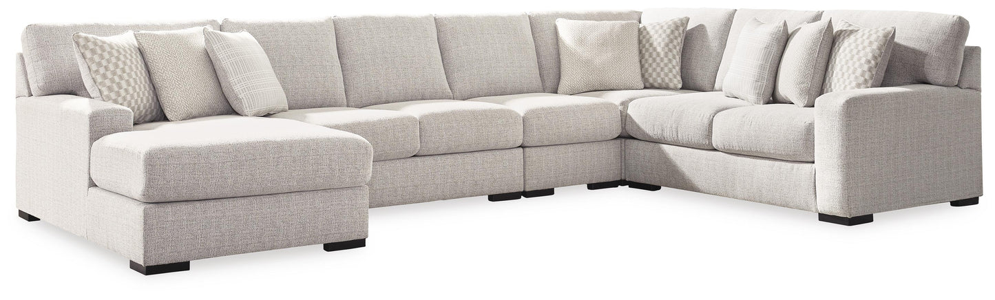 Seccional de 5 piezas Larce con chaise longue