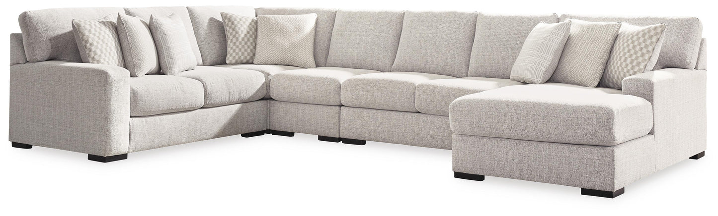 Seccional de 5 piezas Larce con chaise longue