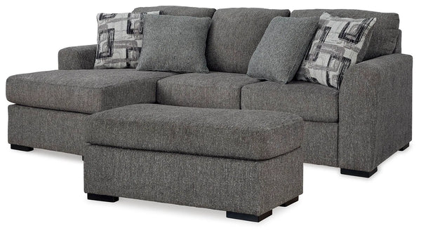 Sofá chaise longue y otomana Gardiner