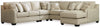 Seccional de 5 piezas Luxora con chaise longue