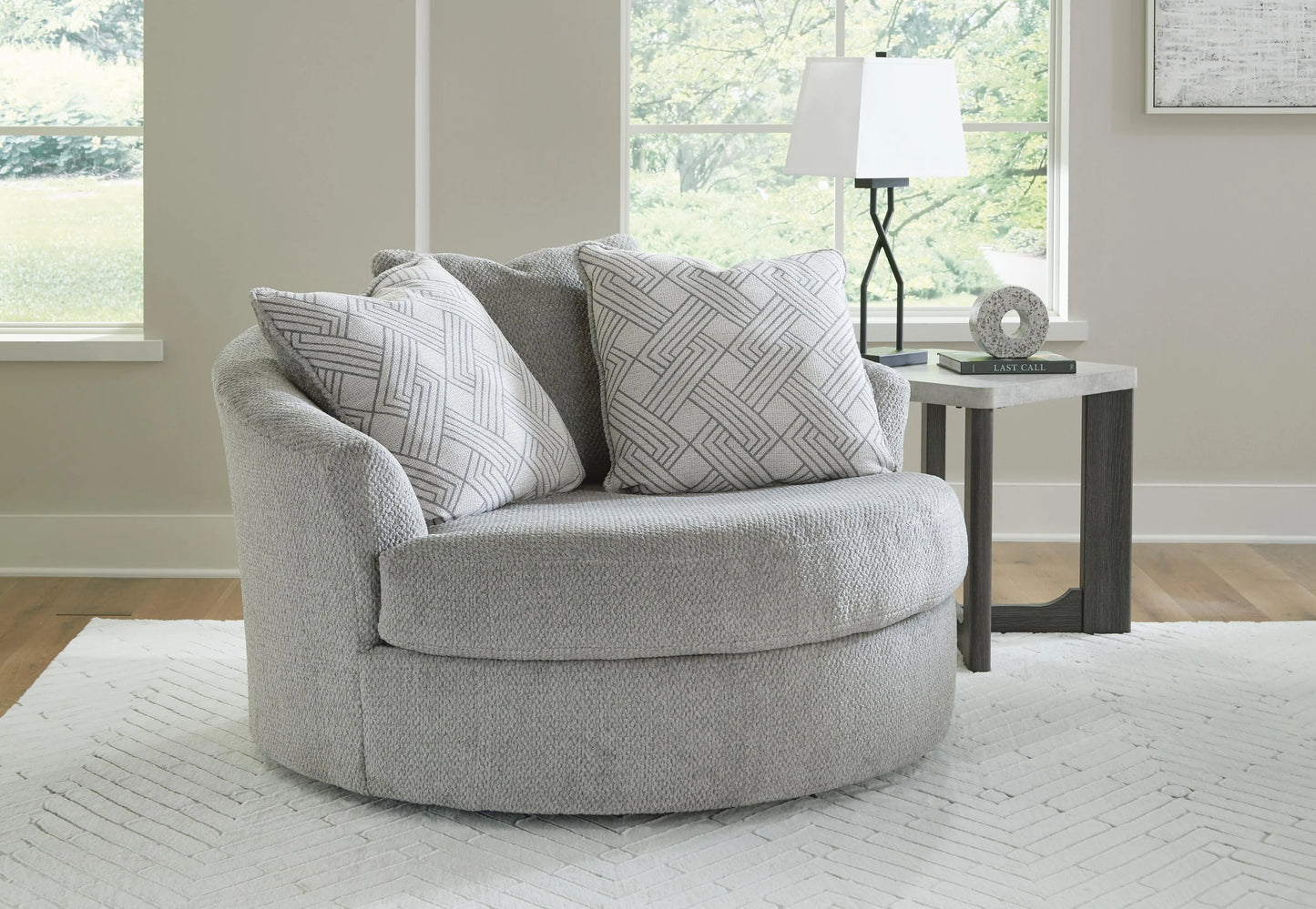 Sillón decorativo giratorio grande Casselbury