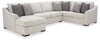 Sofá seccional Koralynn de 3 piezas con chaise longue