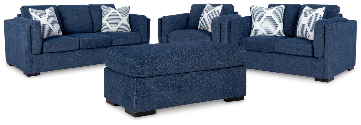 Sofá, Sofá de dos plazas, Sillón reclinable grande y Otomana Evansley