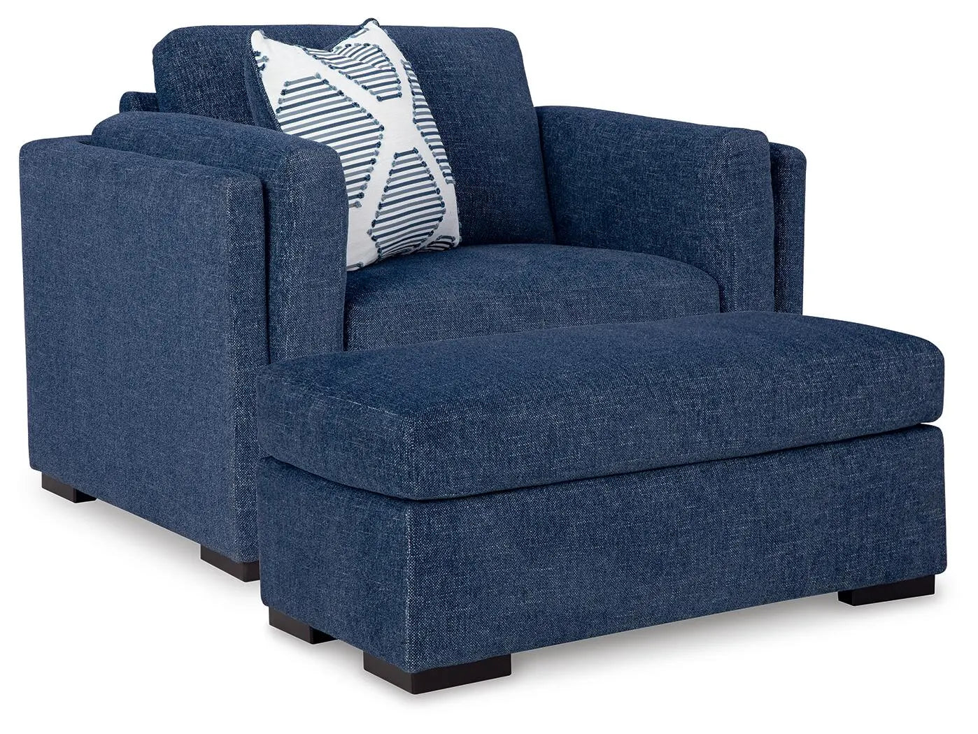 Sillón y otomana grandes Evansley