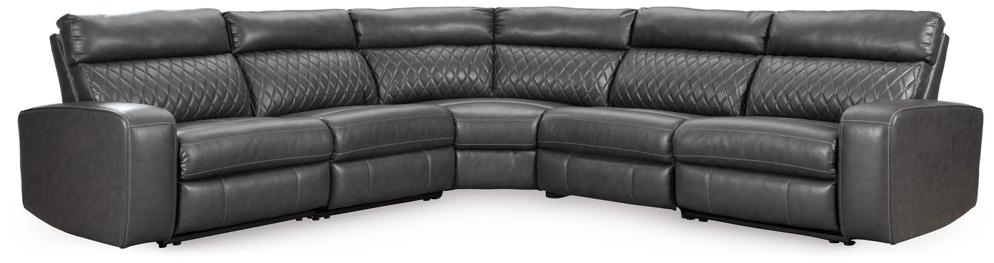 Seccional reclinable eléctrico Samperstone de 5 piezas
