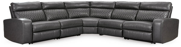 Seccional reclinable eléctrico Samperstone de 5 piezas