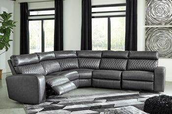 Seccional reclinable eléctrico Samperstone de 5 piezas