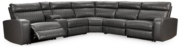 Seccional reclinable eléctrico Samperstone de 6 piezas