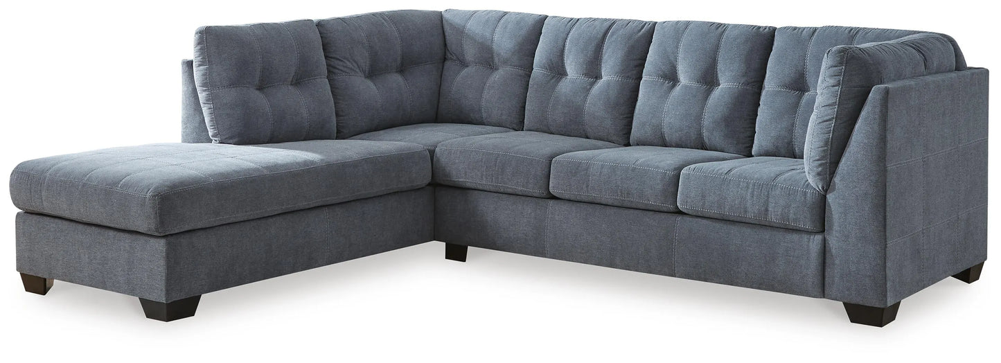 Seccional reclinable de 2 piezas Marleton con chaise longue