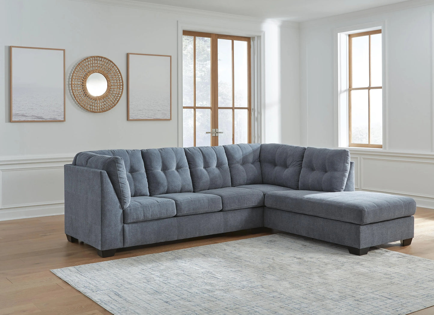 Seccional Marleton de 2 Piezas con Chaise