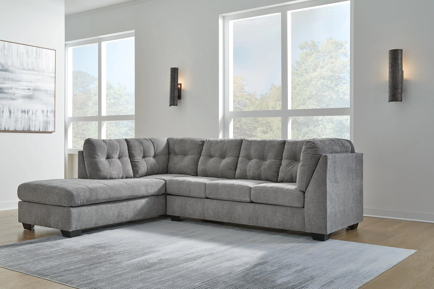 Seccional Marleton de 2 Piezas con Chaise