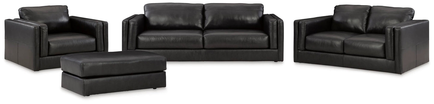Sofá, diván, sillón grande y otomana Amiata