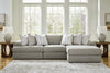 Seccional de 3 piezas Avaliyah con chaise longue