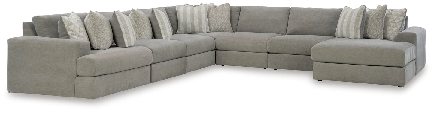 Seccional Avaliyah de 7 piezas con chaise