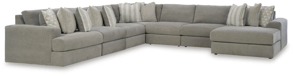 Seccional Avaliyah de 7 piezas con chaise