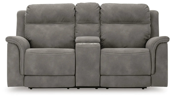 Sofá reclinable biplaza Next-Gen DuraPella con consola