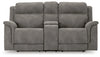 Sofá reclinable biplaza Next-Gen DuraPella con consola