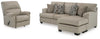 Sofá-chaise y sillón reclinable Stonemeade
