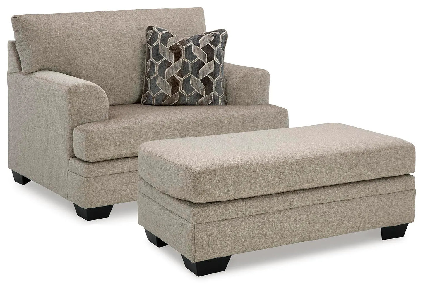 Sillón y otomana extragrandes Stonemeade
